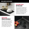 30” Granite Composite Workstation Kitchen Sink Undermount Single Bowl with WorkFlow™ Ledge and Accessories in Metallic Black